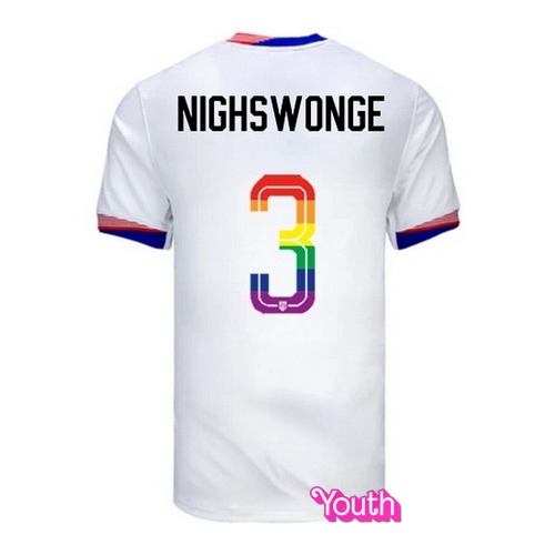 Jenna Nighswonger 2024/25 White USA Rainbow Youth Jersey