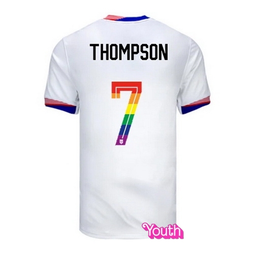 Alyssa Thompson 2024/25 White USA Rainbow Youth Jersey