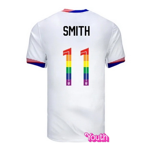 Sophia Smith 2024/25 White USA Rainbow Youth Jersey