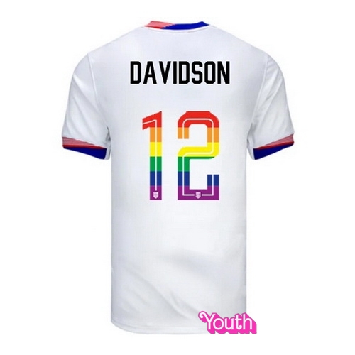 Tierna Davidson 2024/25 White USA Rainbow Youth Jersey