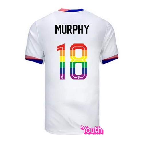 Casey Murphy 2024/25 White USA Rainbow Youth Jersey