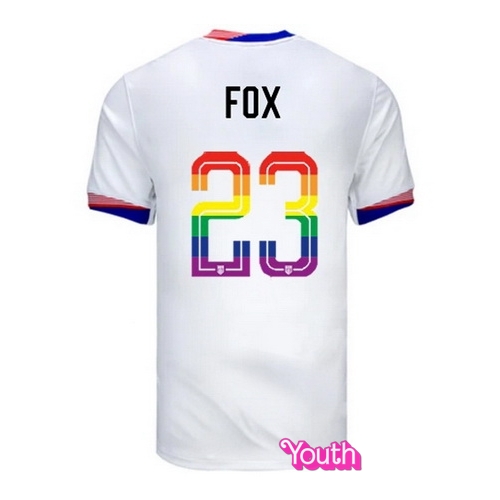 Emily Fox 2024/25 White USA Rainbow Youth Jersey