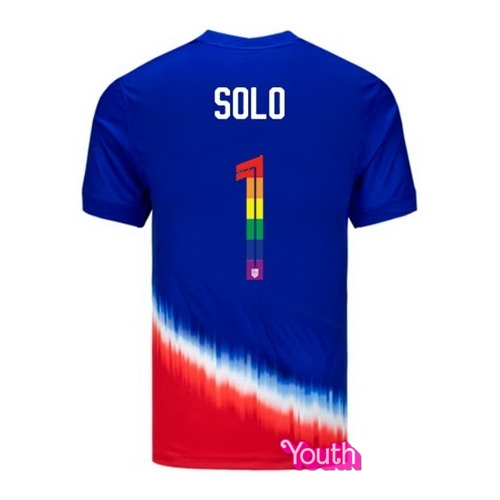 Hope Solo 2024/25 Royal USA Rainbow Youth Jersey