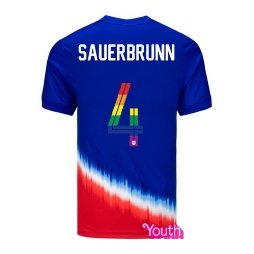 Becky Sauerbrunn 2024/25 Royal USA Rainbow Youth Jersey