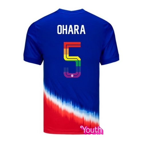 Kelley O'Hara 2024/25 Royal USA Rainbow Youth Jersey