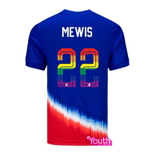 Kristie Mewis 2024/25 Royal USA Rainbow Youth Jersey