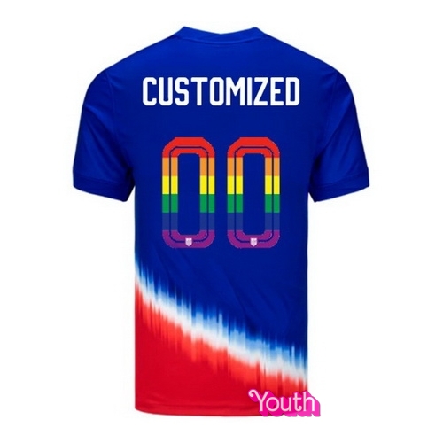 Customized 2024/25 Royal USA Rainbow Youth Jersey