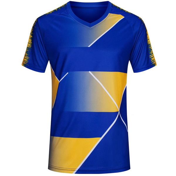 Blue/Yellow Third Sports Shirt for Men Women Youth