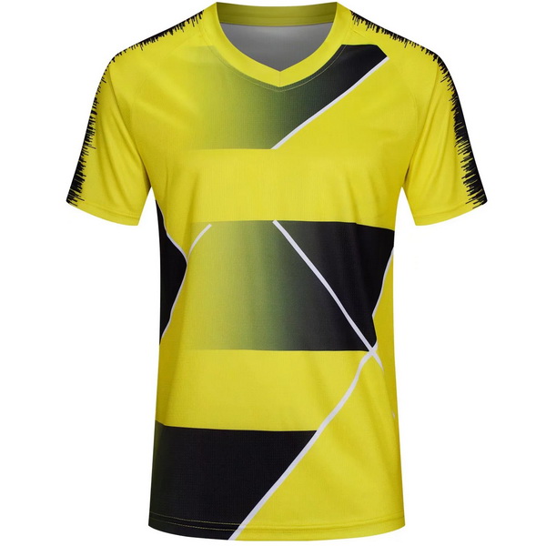 Yellow/Black Home Sports Shirt for Men Women Youth